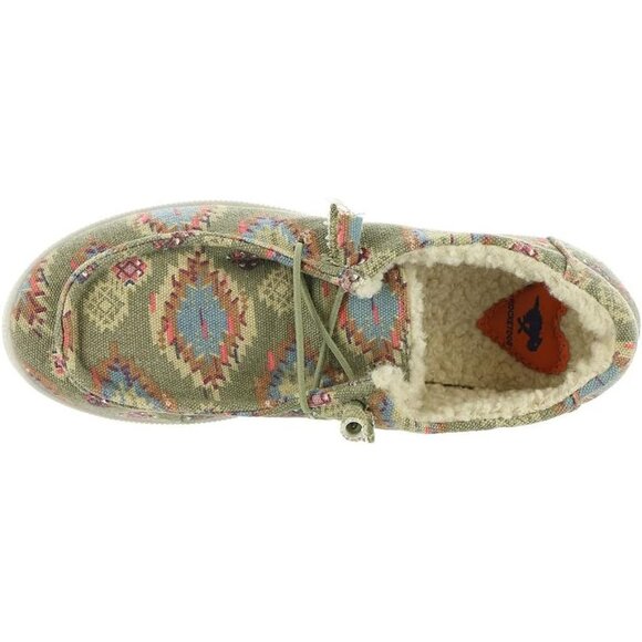 Rocket Dog Mellow Women's Slip On Shoes 7.5B (M) Olive/Natural Multi - Picture 5 of 8